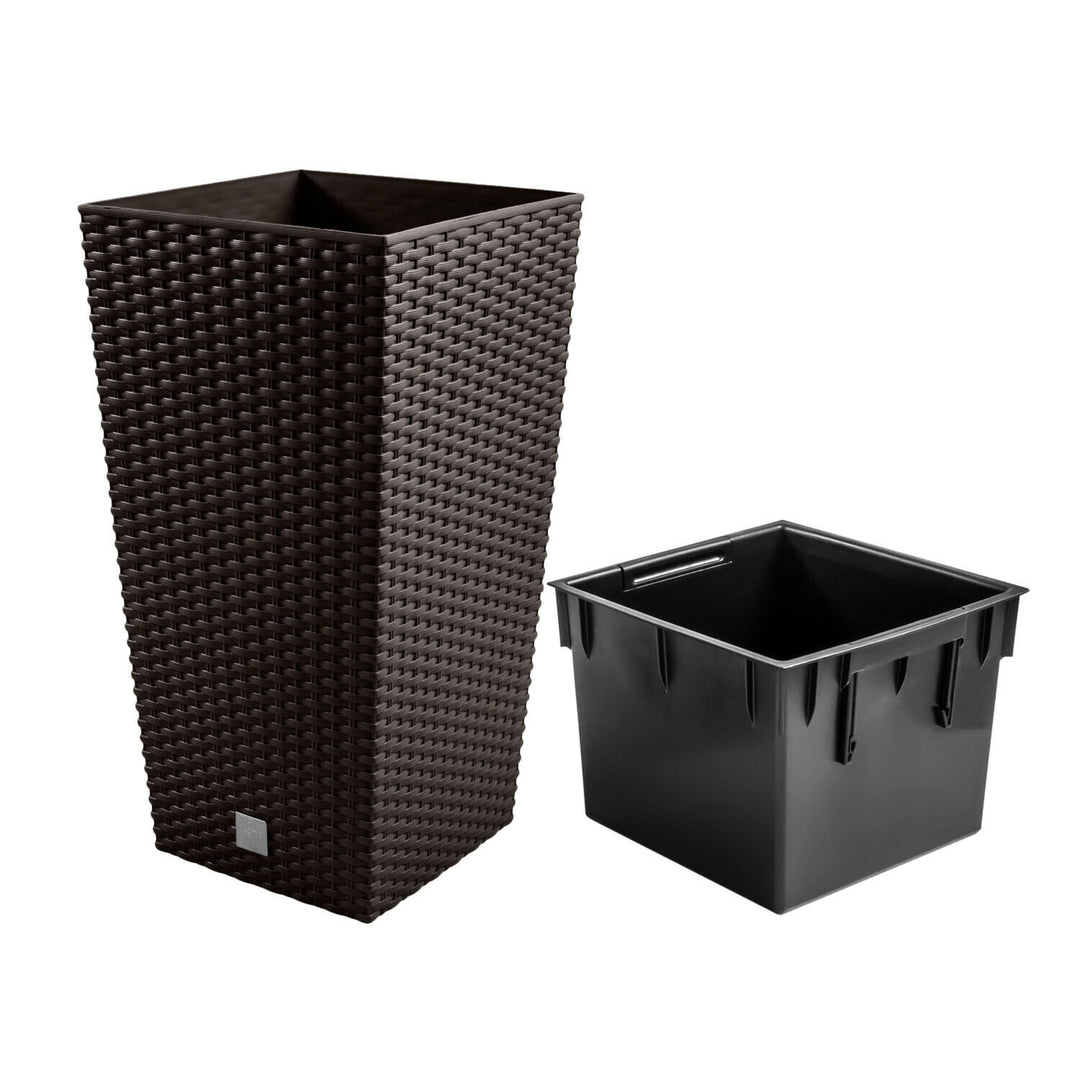 Pot 19L avec insert Prosperplast Rato Square DRTS240-440U umbra