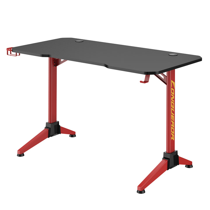 Bureau de jeu NanoRS noir et rouge 100kg max, 750mm de haut, rétro-éclairage LED RVB, RS701