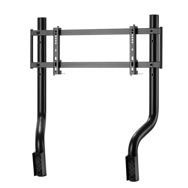 Simulateur de course Cockpit 3 en 1 Siège de jeu jusqu'à 130kg Support de levier de vitesse Support de volant Support TV jusqu'à 50" Max. Vesa 400x200 ...