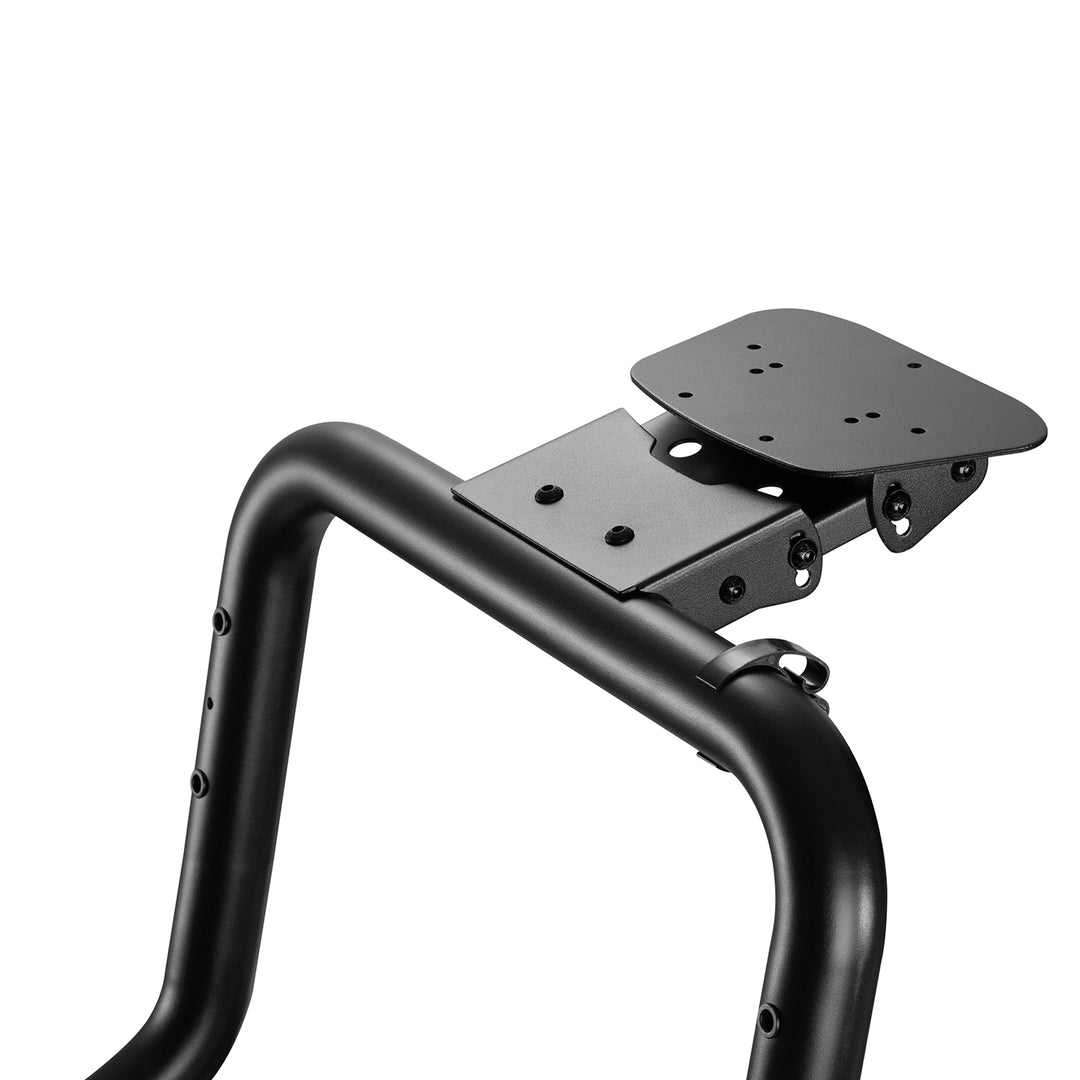 Simulateur de course Cockpit 3 en 1 Siège de jeu jusqu'à 130kg Support de levier de vitesse Support de volant Support TV jusqu'à 50" Max. Vesa 400x200 ...
