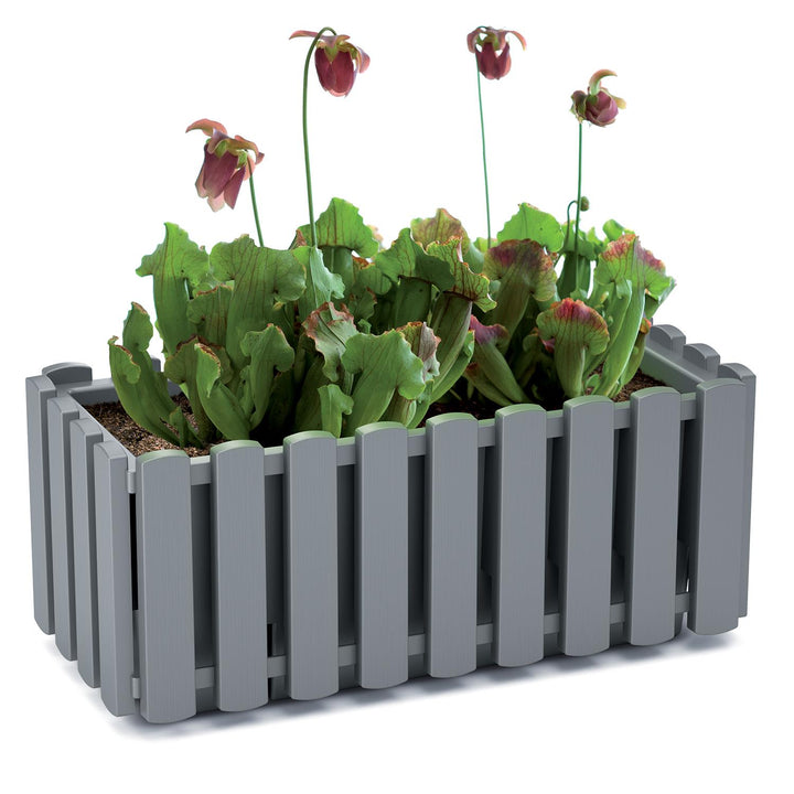 Jardinière Pot de fleurs à suspendre balcon 38cm marron Prosperplast Boardee Fencycase