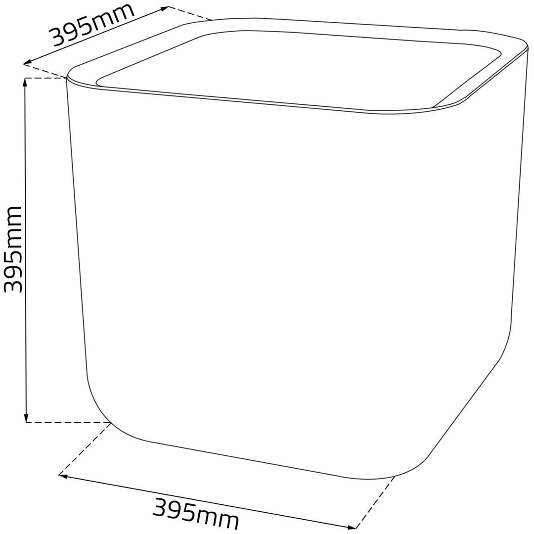 Pot de fleurs Keter Cube Wood Planter L anthracite