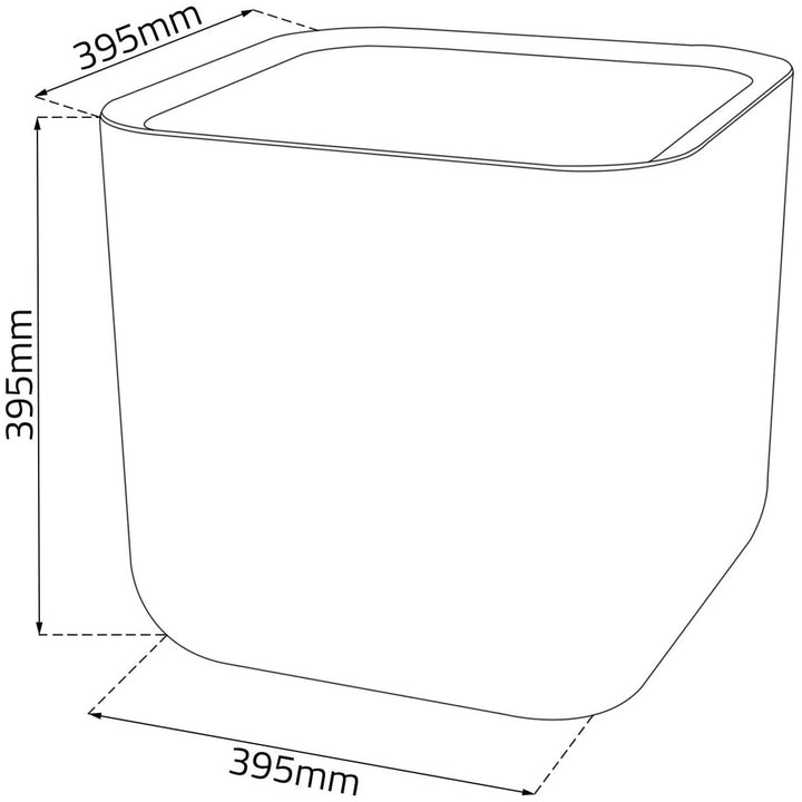 Pot de fleurs Keter Cube Wood Planter L anthracite