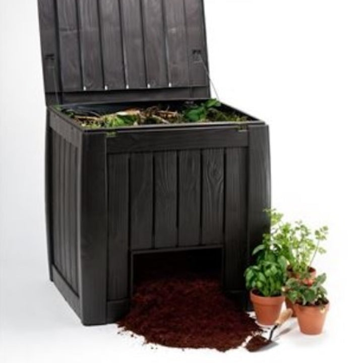 Composteur 340L avec base Keter Deco Composter marron