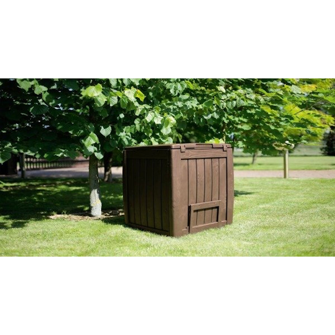Composteur 340L avec base Keter Deco Composter marron