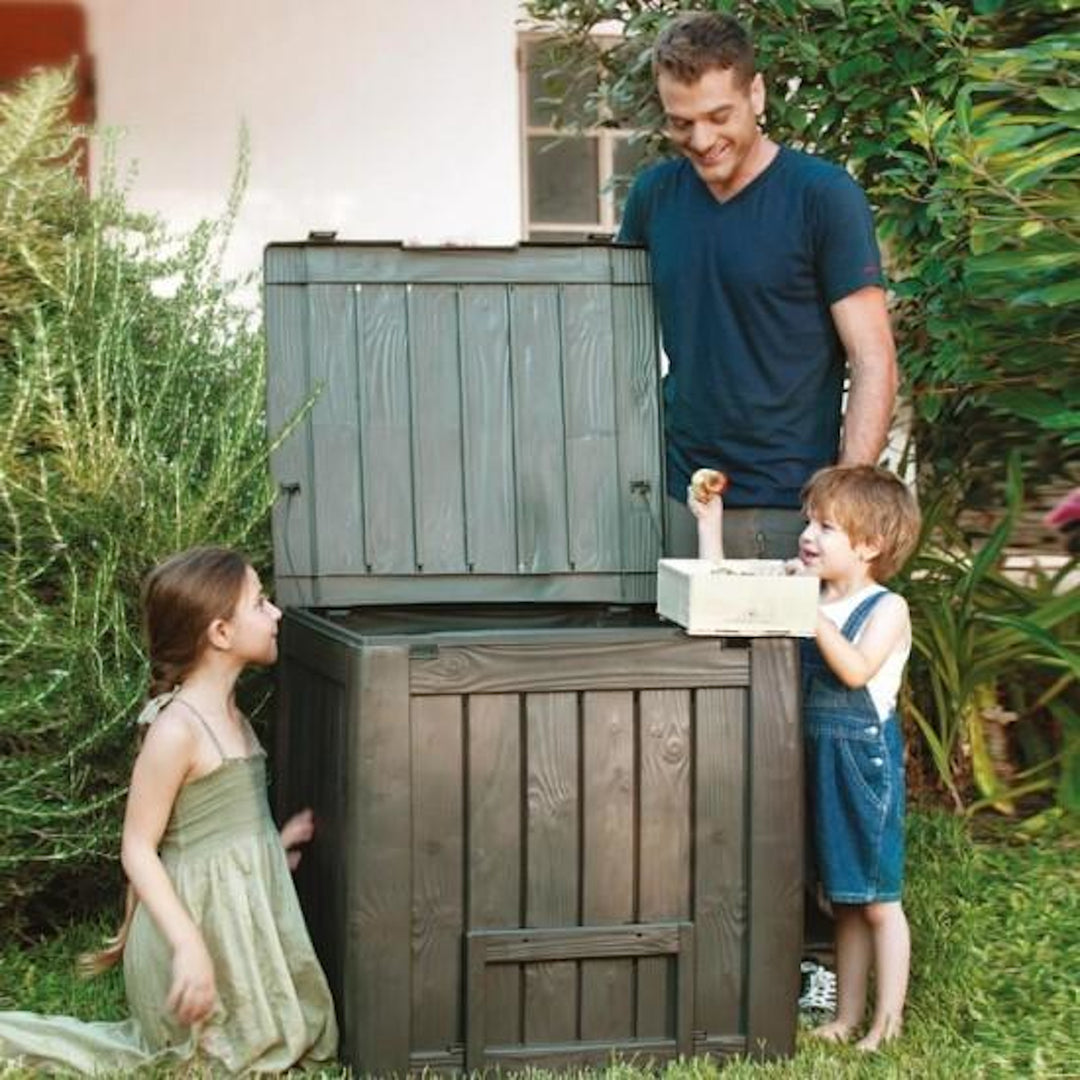 Composteur 340L avec base Keter Deco Composter marron