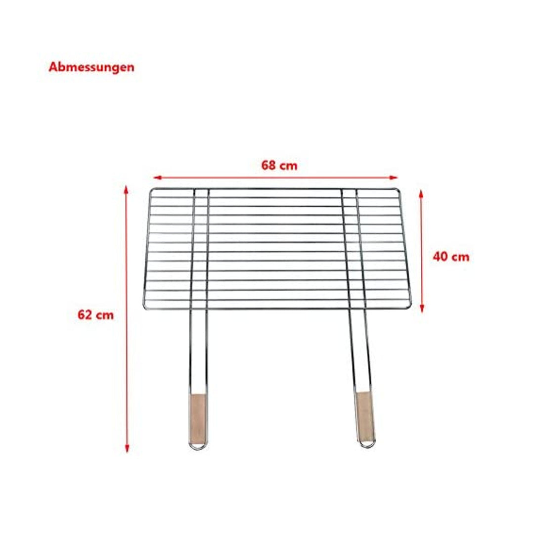 Grille pour barbecue 68 x 40 cm acier chromé Master Grill & Party MG254