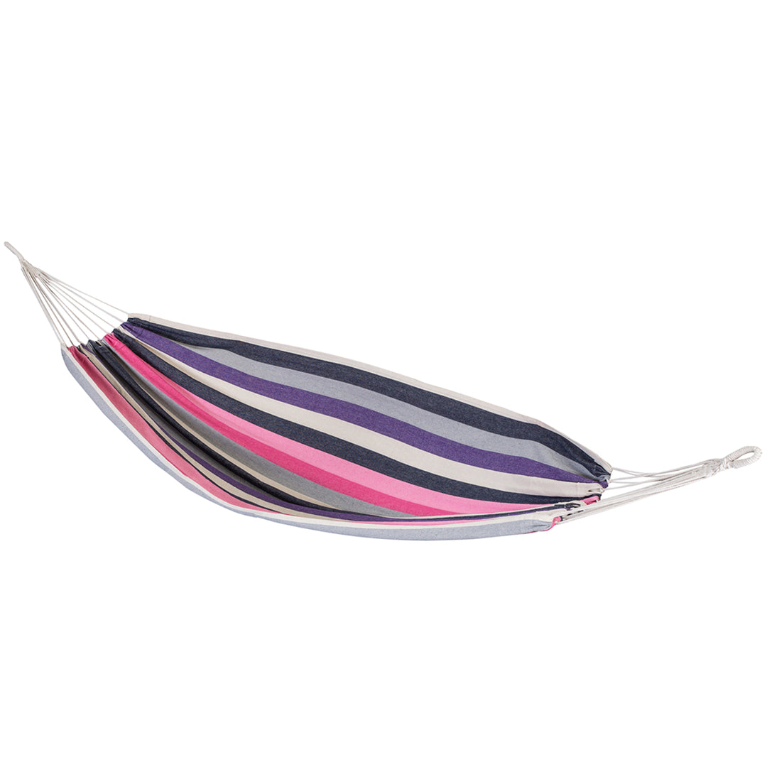 Hamac de jardin 200x100 cm violet rayures Master Party