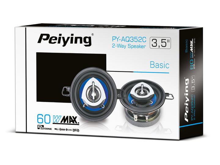 Haut-parleurs automobiles PY-AQ352C 3.5 "power 60W Peiying