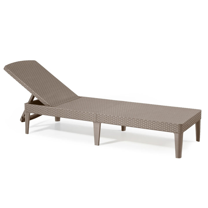 Chaise longue de jardin réglable Jaipur Sun Lounger cappuccino