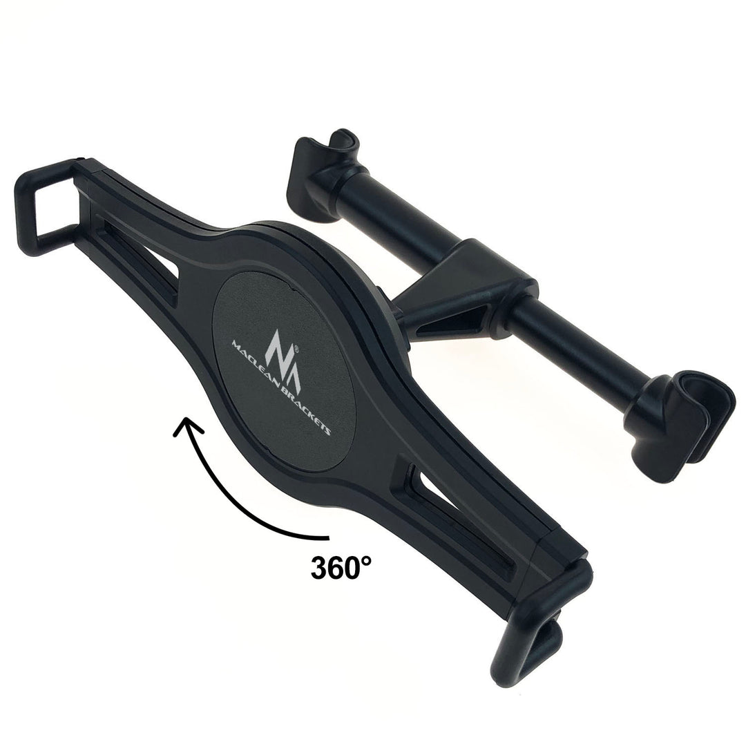 Support universel pour tablette de voiture Support d'appuie-tête pivotant à 360 degrés Support universel pour voiture