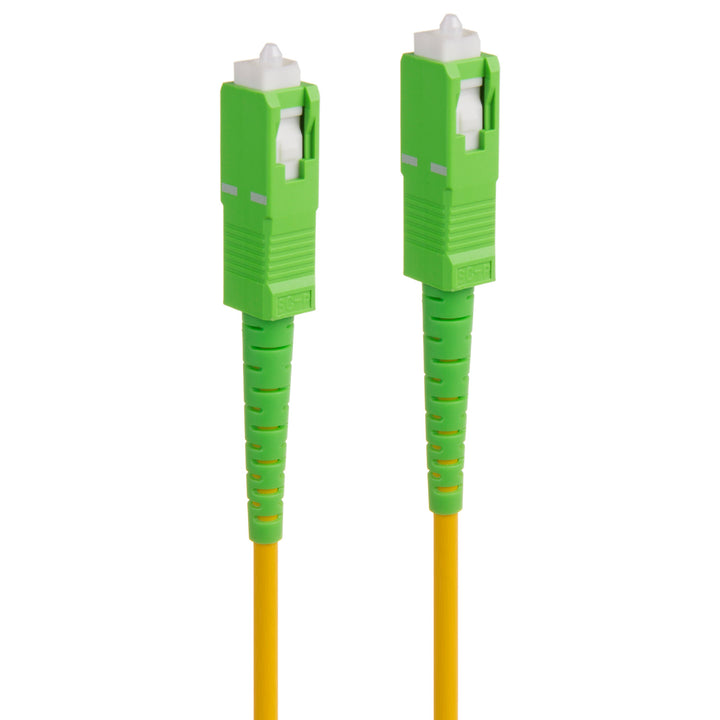 Câble fibre optique SC/APC vers SC/APC Câble patch simplex monomode Câble fibre optique Fiber Patch Cable jaune/vert (10)