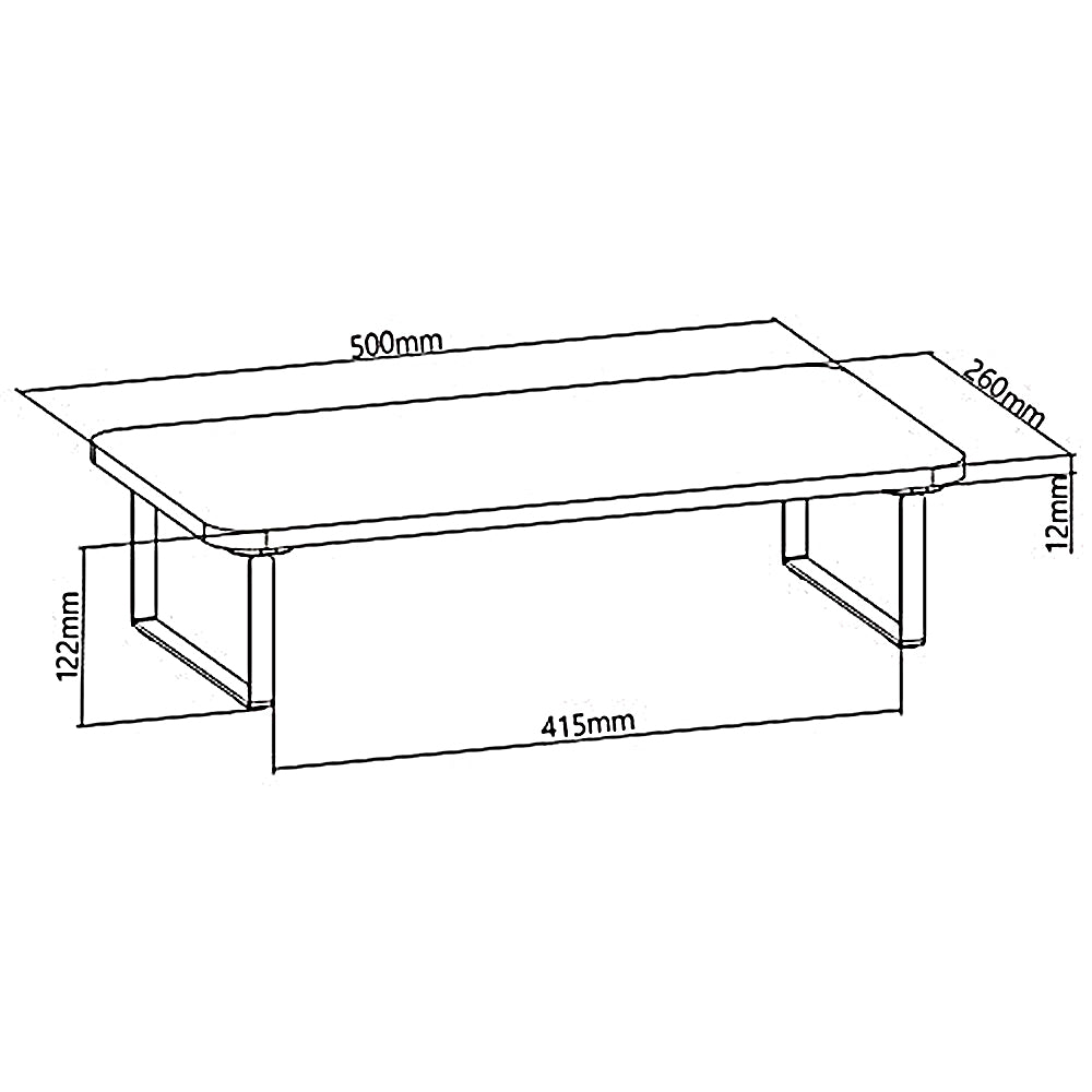 Support pour moniteur/ordinateur portable Maclean, max. 20kg, (500x260x122mm), MC-933