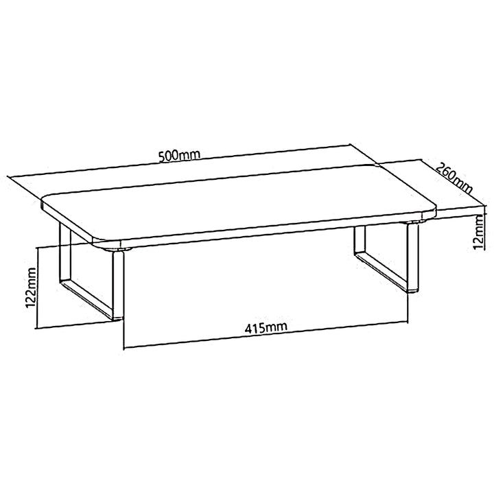 Support pour moniteur/ordinateur portable Maclean, max. 20kg, (500x260x122mm), MC-933