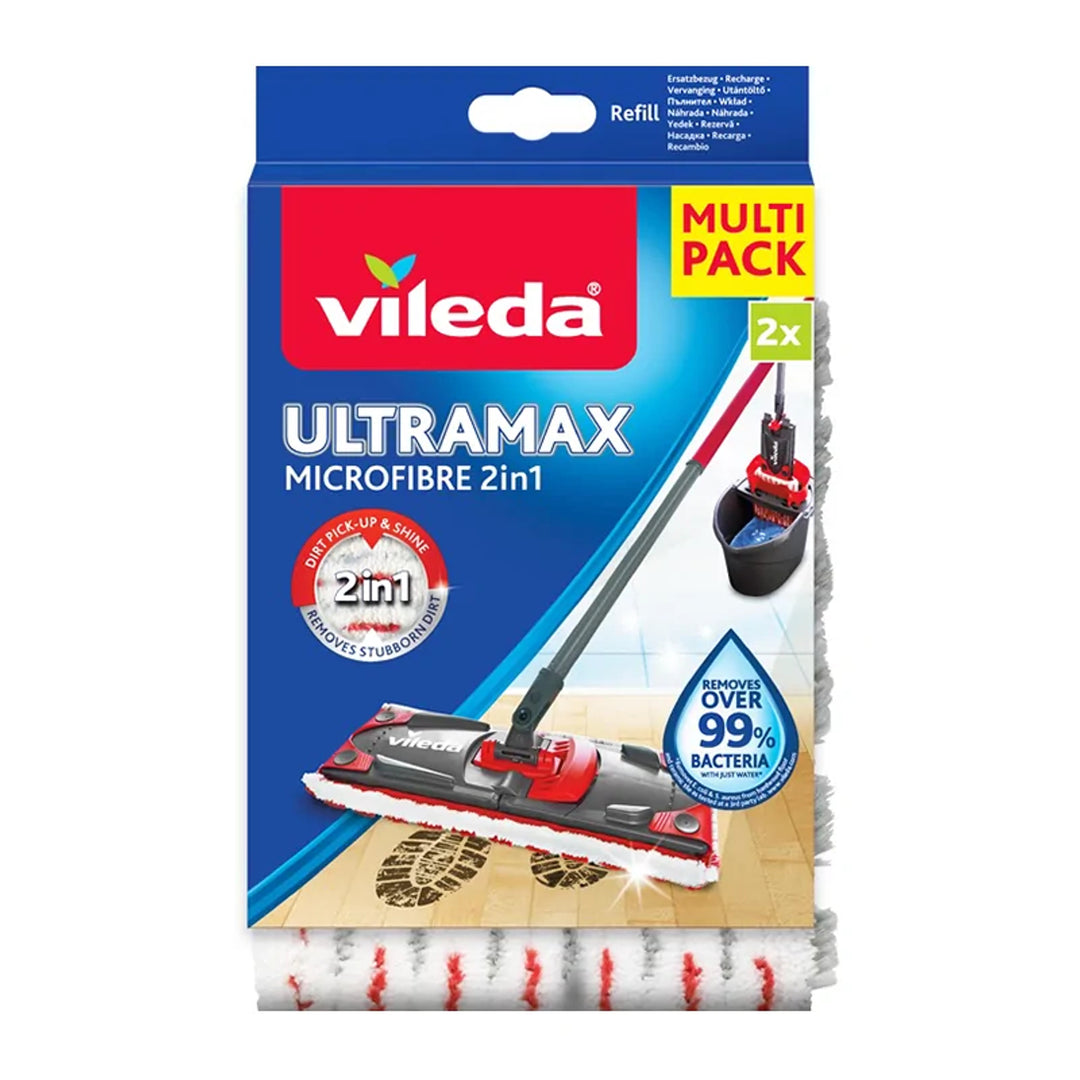 Inserts de vadrouille Vileda Ultramax et Ultramat Turbo (2 pièces)
