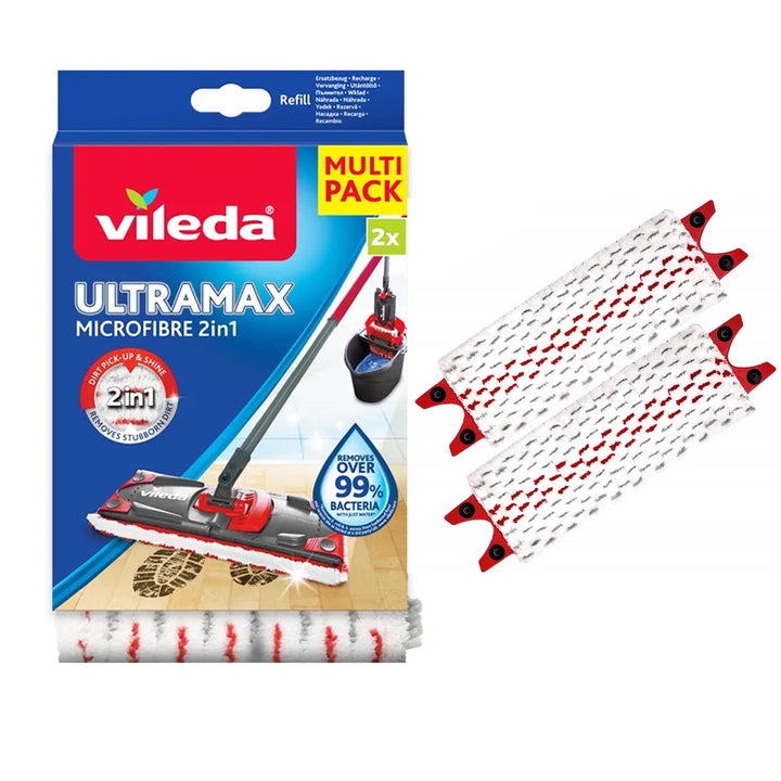 Inserts de vadrouille Vileda Ultramax et Ultramat Turbo (2 pièces)