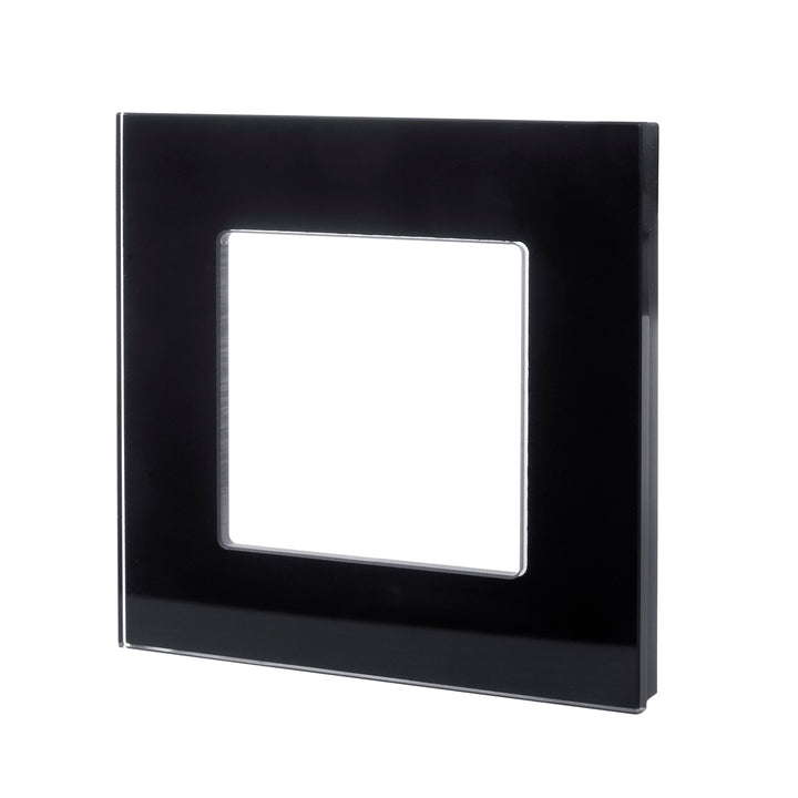 Cadre en verre Maclean, simple, noir, 86x86mm, MCE730B