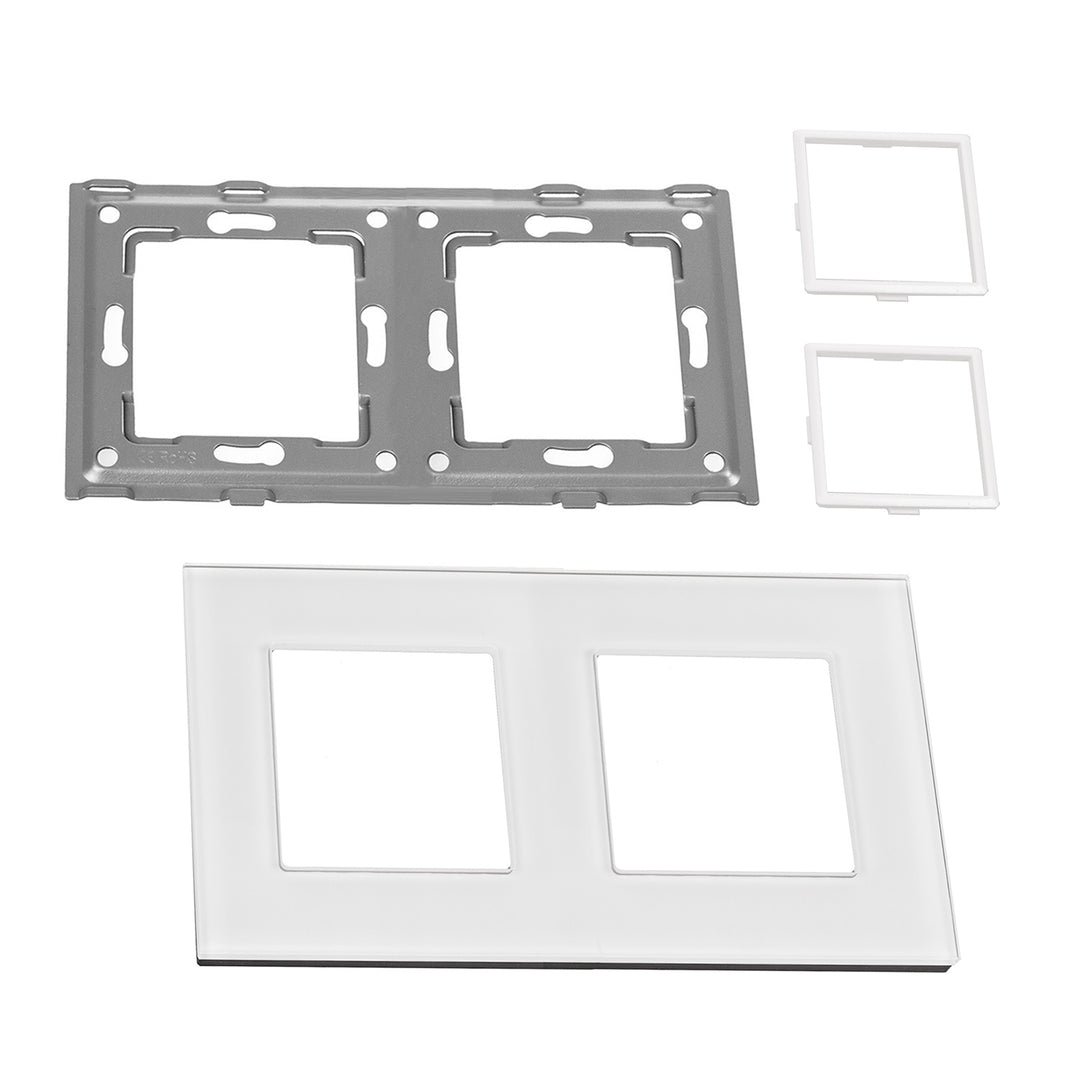 Cadre en verre Maclean, double, blanc, 157x86mm, MCE729W