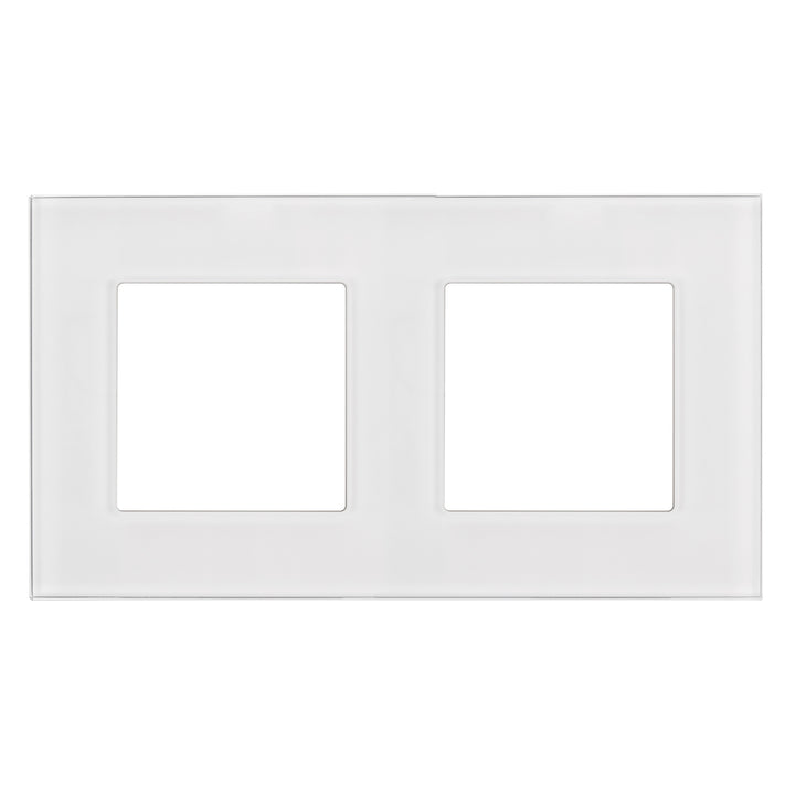 Cadre en verre Maclean, double, blanc, 157x86mm, MCE729W