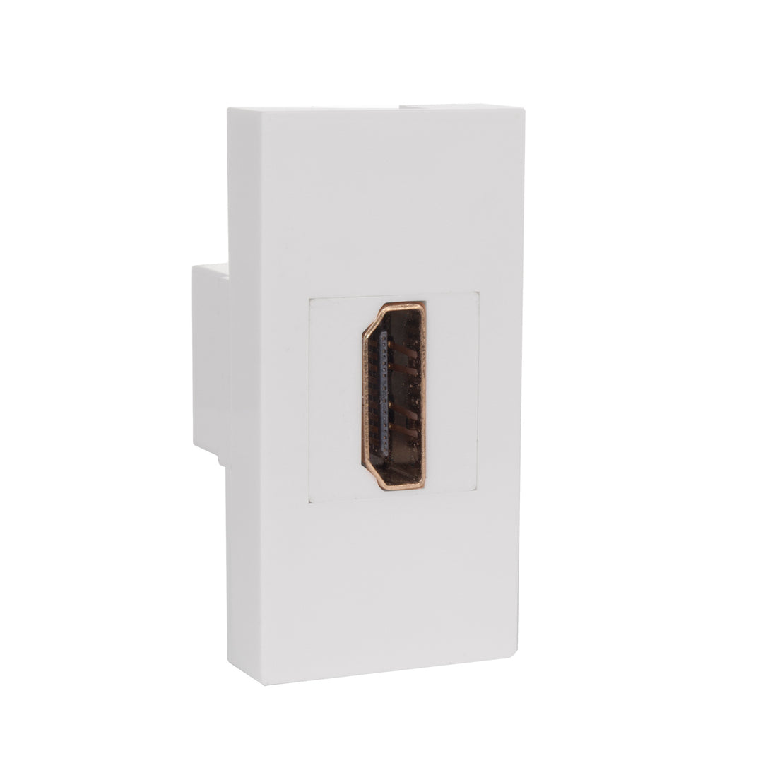 Prise murale Maclean HDMI, simple, blanche, MCE720W