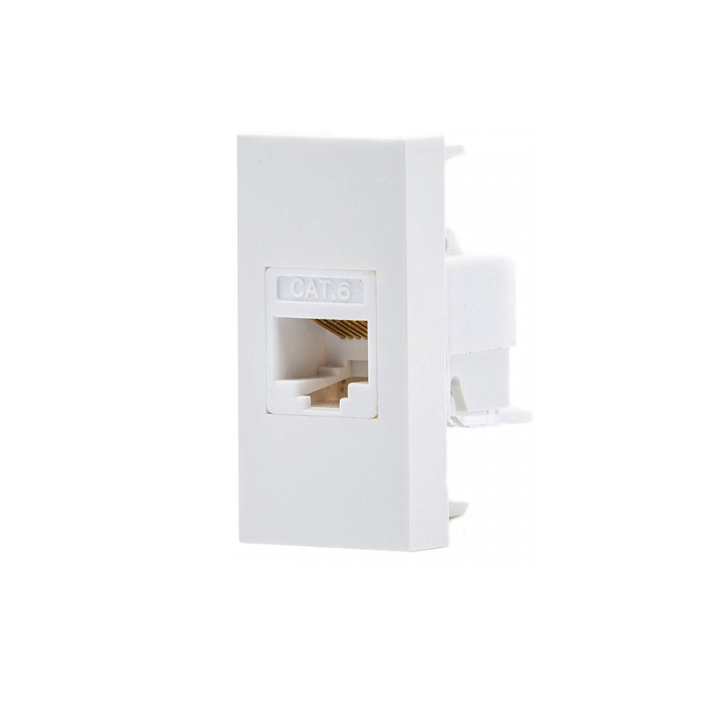 Module de fente LAN Maclean, simple, blanc, MCE725W