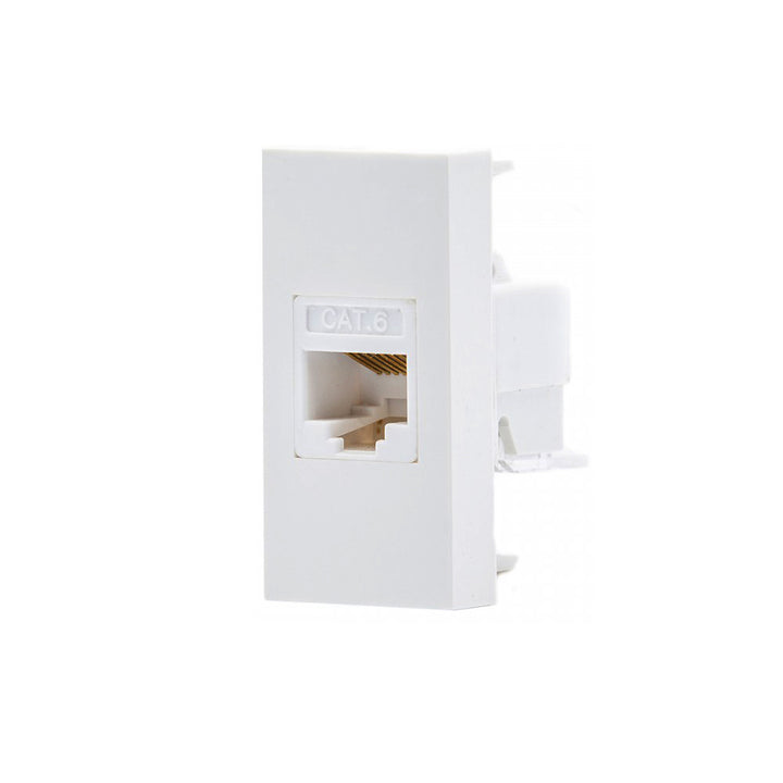 Module de fente LAN Maclean, simple, blanc, MCE725W