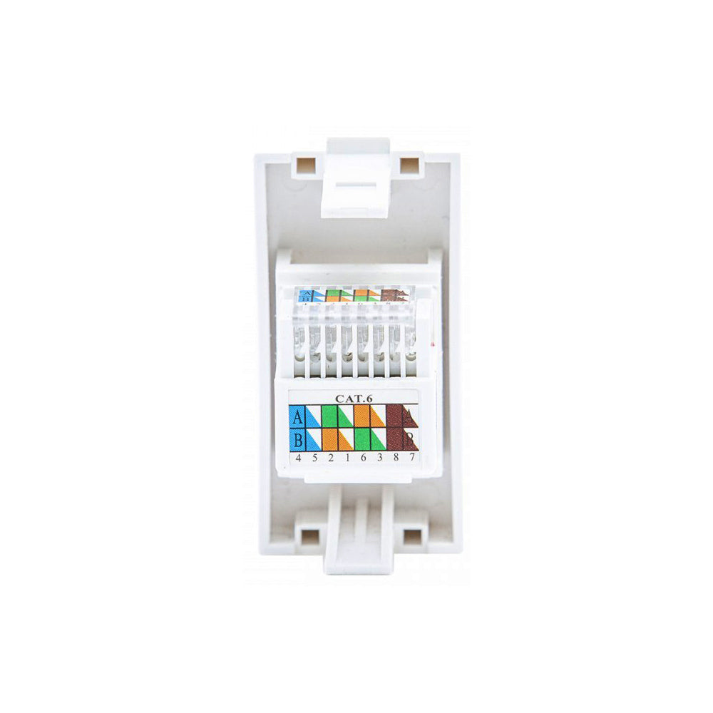 Module de fente LAN Maclean, simple, blanc, MCE725W