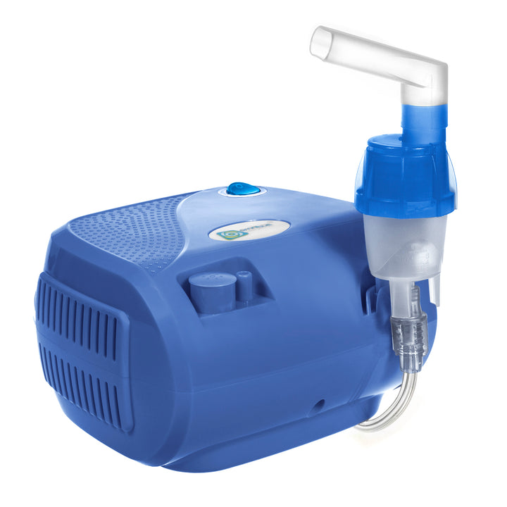 Inhalateur BR-CN116B Omnibus bleu + accessoires, masques