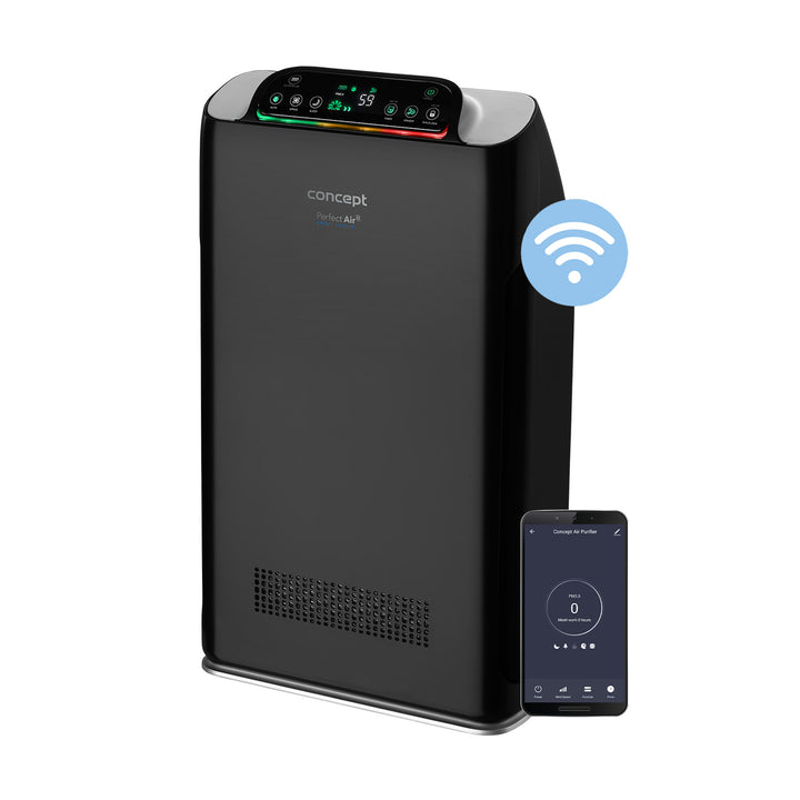 Purificateur d'air Concept Smart Perfect CA2000 320m3/h Filtration à 7 niveaux HEPA-13 app mobile