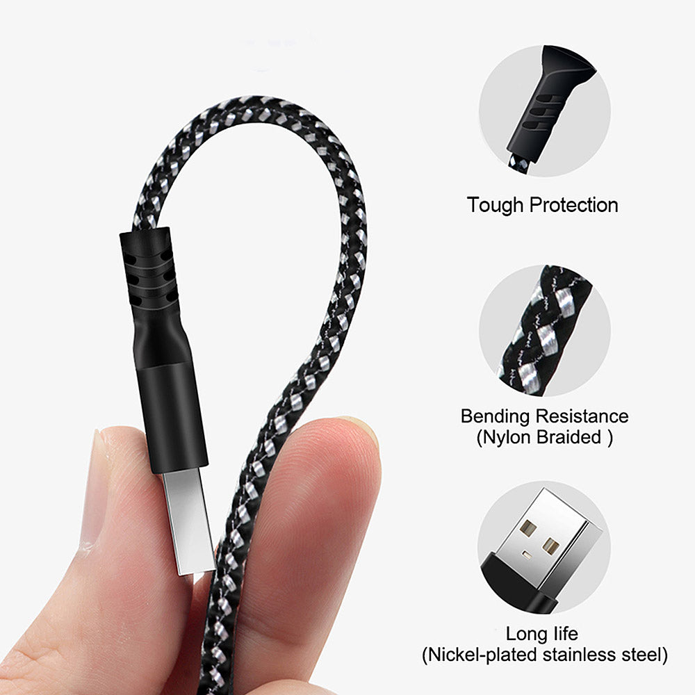Câble micro USB Maclean, Support Fast Charge 2.4A, Transfert de données, 5V/2.4A, Noir, Longueur 2m, MCE483