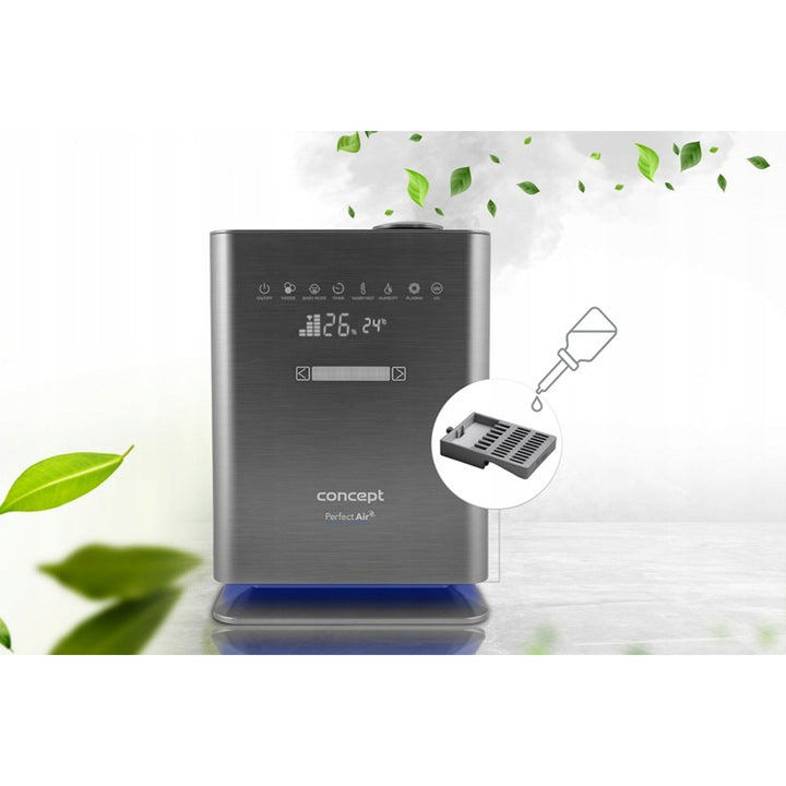 CONCEPT ZV2021 Humidificateur Perfect Air Wifi Remote Aromatherapy Timer UV UVC LED Display