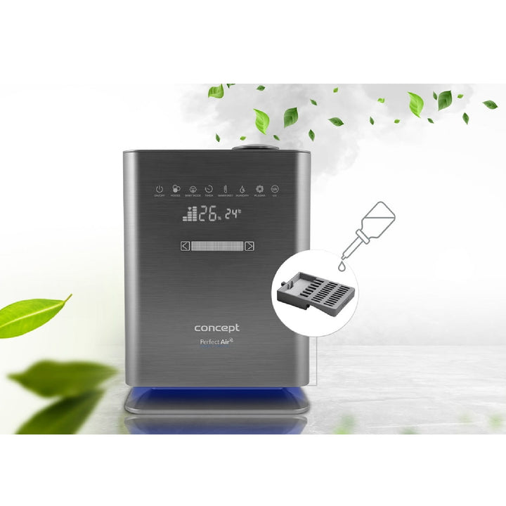 CONCEPT ZV2021 Humidificateur Perfect Air Wifi Remote Aromatherapy Timer UV UVC LED Display