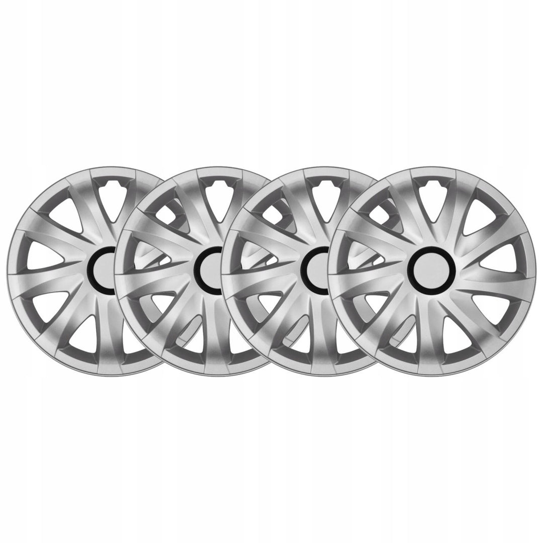 Enjoliveurs de roue - set complet de 4 pièces - NRM Kando - argent - 15"