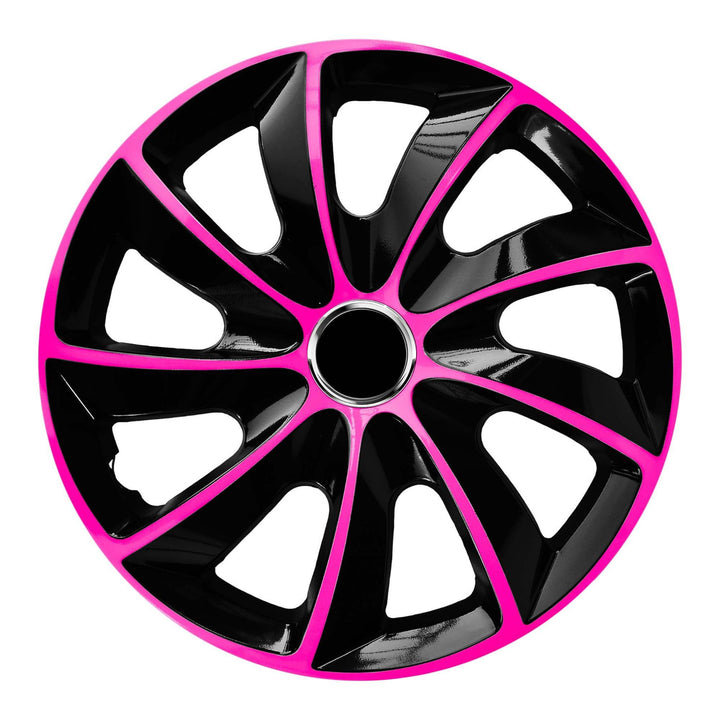 Kit d'enjoliveurs 13" NRM EXTRA STIG PINK BLACK rose/noir 4 pièces