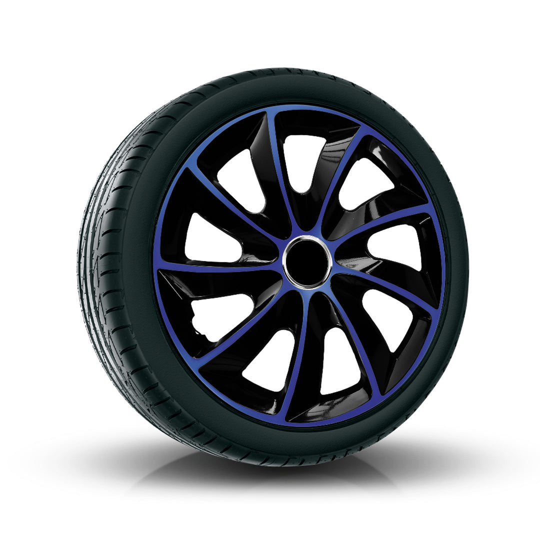 Kit d'enjoliveurs 13" NRM EXTRA STIG BLEU NOIR 4 pièces