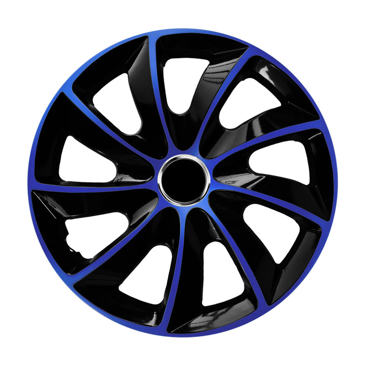 Kit d'enjoliveurs 13" NRM EXTRA STIG BLEU NOIR 4 pièces