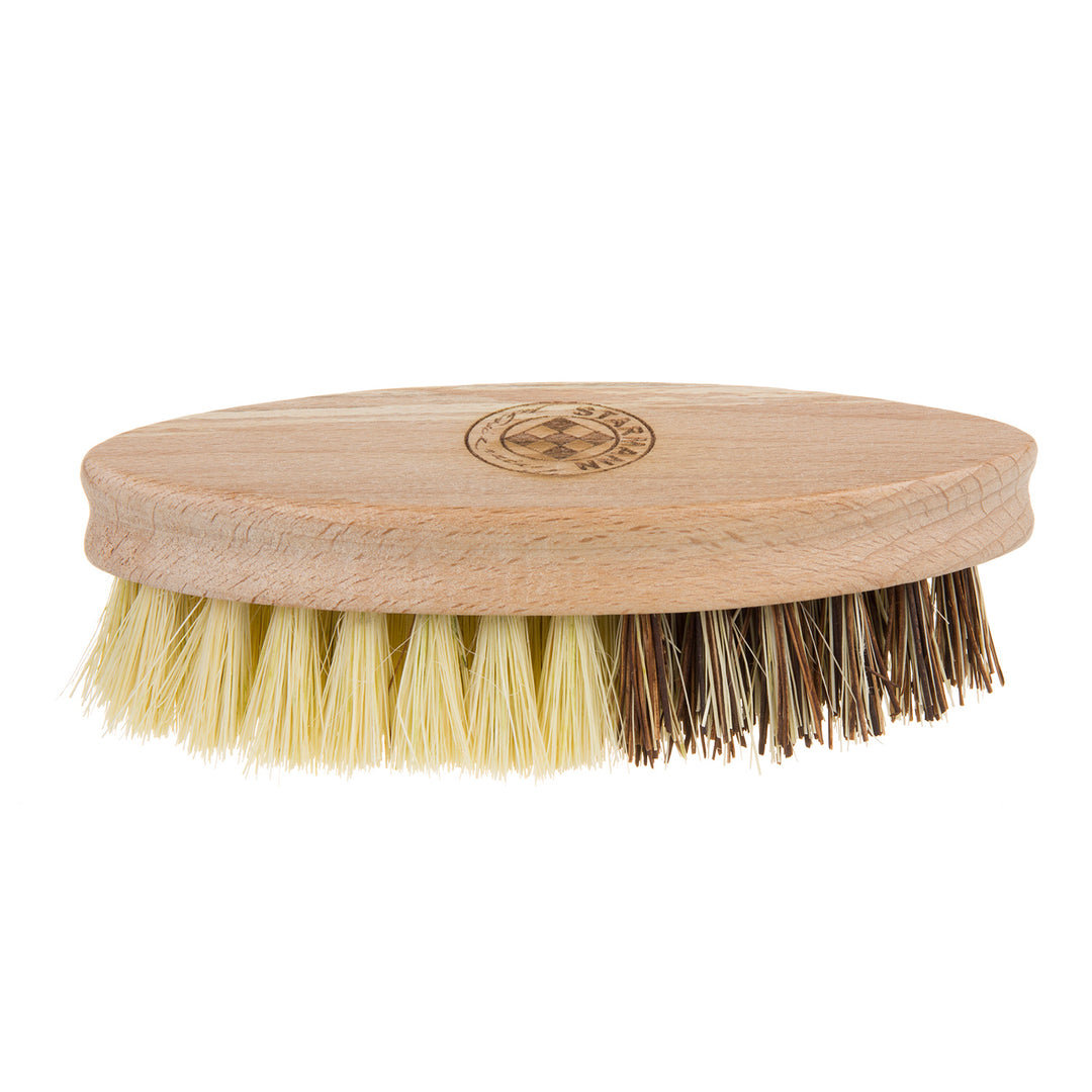 STARMANN Brosse à légumes en bois et tampico et union mélange de tampico et de bassinet