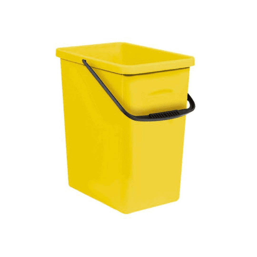 BranQ 1309 Poubelle à déchets Poubelle de triage Recyclage Eco Seau de stockage 10L jaune