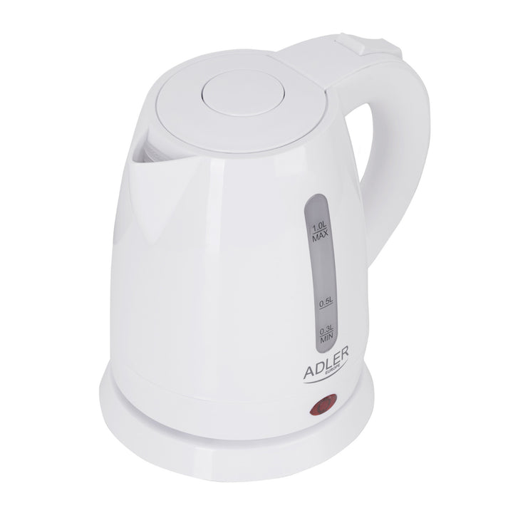Bouilloire en plastique 1.0L 1600W Adler AD 1272 blanc