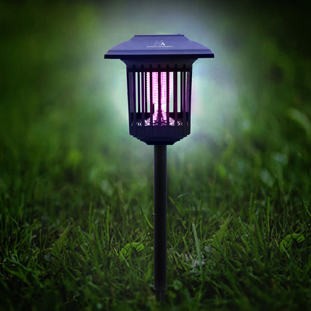 Maclean Solar LED Insecticide Light, IP44, LED/UV, 2*AA Ni-MH 200 mAh batterie, solaire 2V DC MCE448
