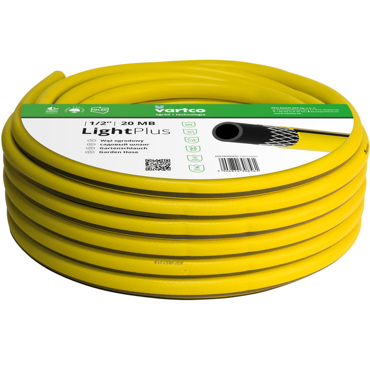 Tuyau d'arrosage Vartco Light Plus 1/2 Jaune 3 couches