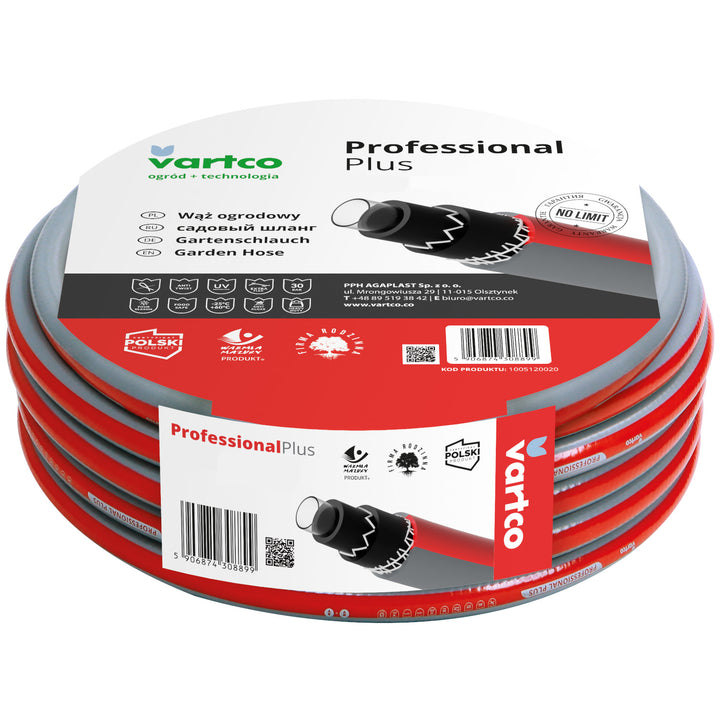 Tuyau d'arrosage 50m 6 couches Vartco Professional Plus 3/4"