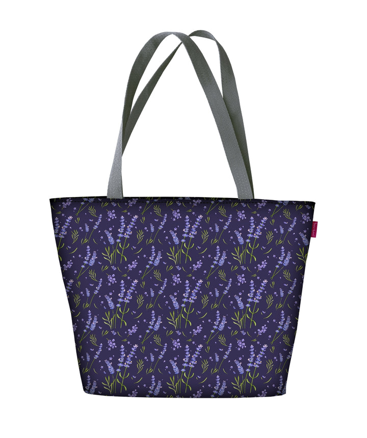 Sac à bandoulière zippé Bertoni Holi Lavender Convient pour A4 Sac de transport Sac avec motif Lavande Couleur: Lavender, pour les femmes, âgées de 0 à 150 ans