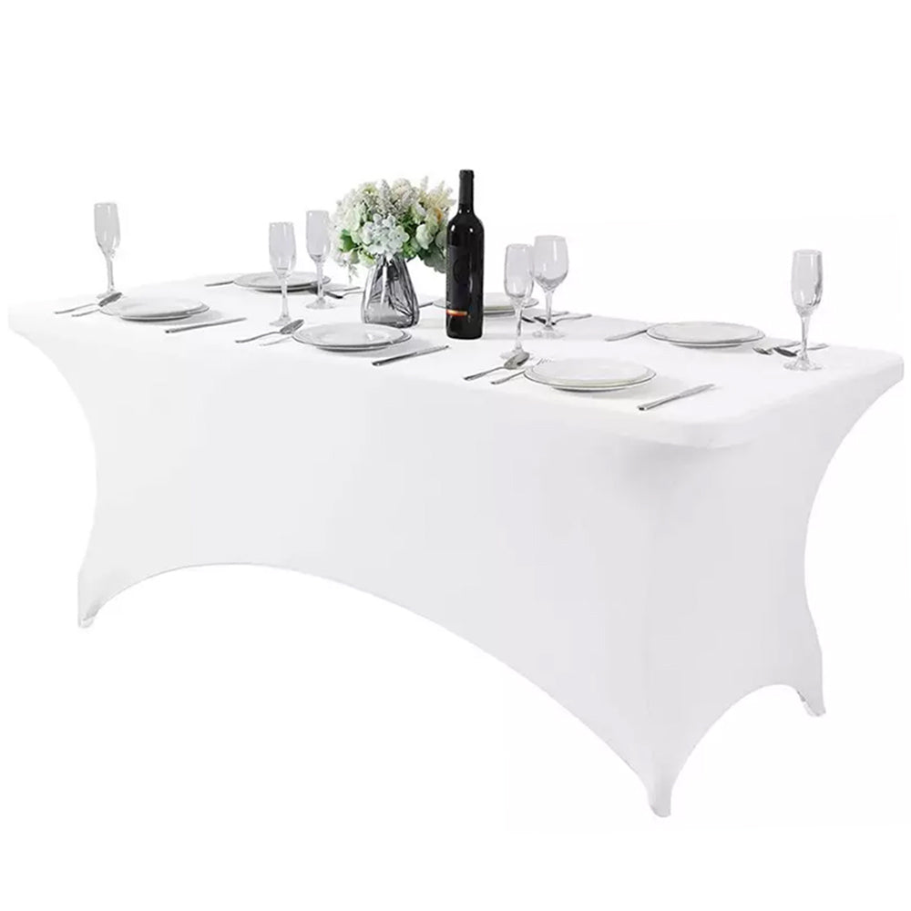 GreenBlue GB371 Nappe flexible pour la restauration couverture de table blanche  180x75x75 cm spandex,