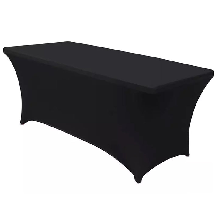 GreenBlue GB372 nappe élastique couverture de table de restauration noir 180x75x75 cm spandex