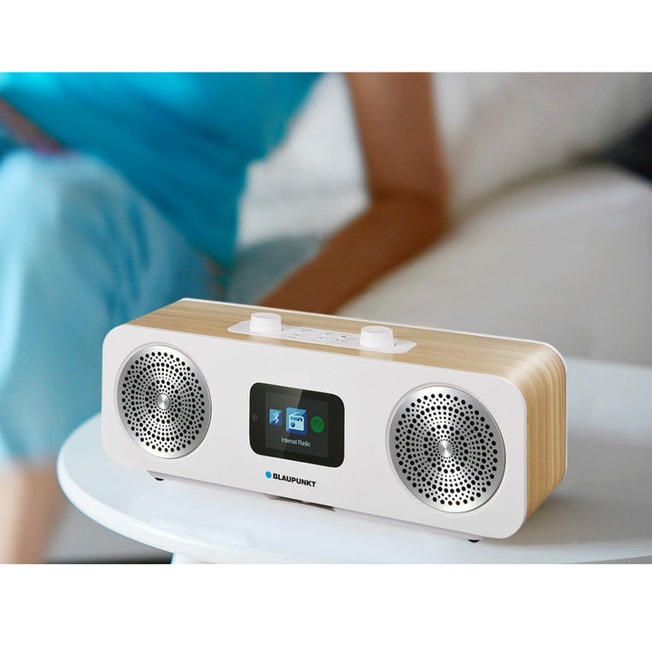 Radio DAB+/FM Radio Internet avec Bluetooth Compatible avec Spotify Connect Podcasts Support UPnP Écran TFT Horloge avec fonction de réveil 2,4