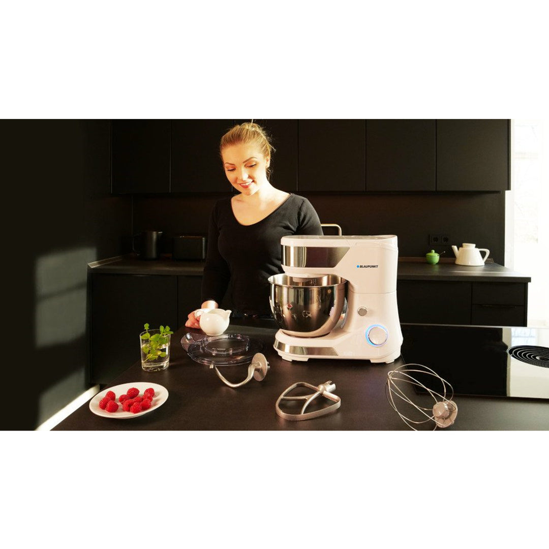 Robot de cuisine universel 1500W Mélangeur planétaire Pétrin à pâte 5 L Bol en acier
