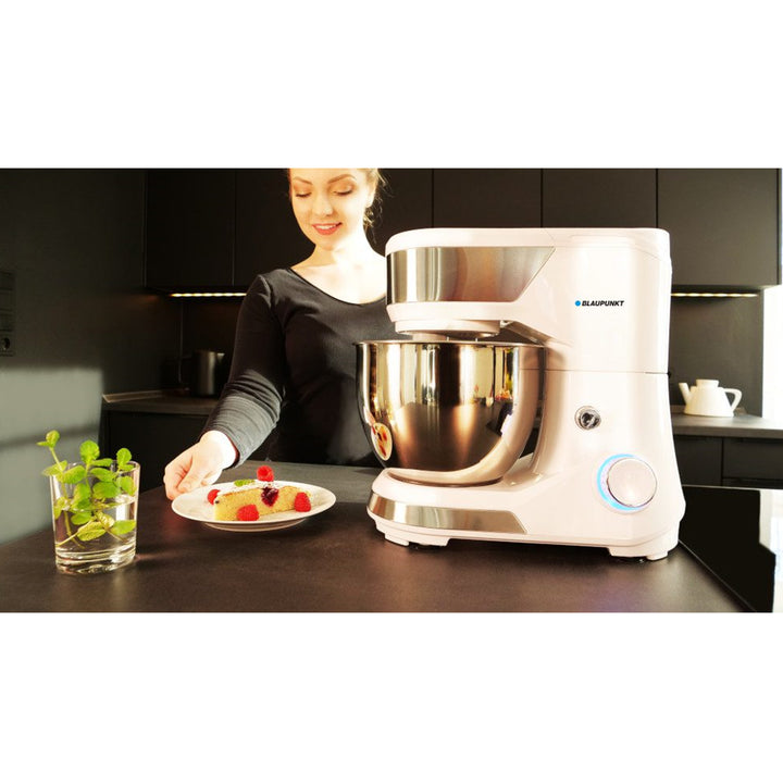 Robot de cuisine universel 1500W Mélangeur planétaire Pétrin à pâte 5 L Bol en acier
