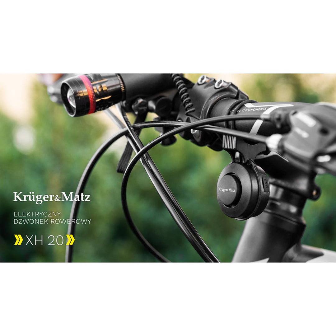 Sonnette de vélo électrique Kruger&Matz XH20 avec des matériaux de haute qualité