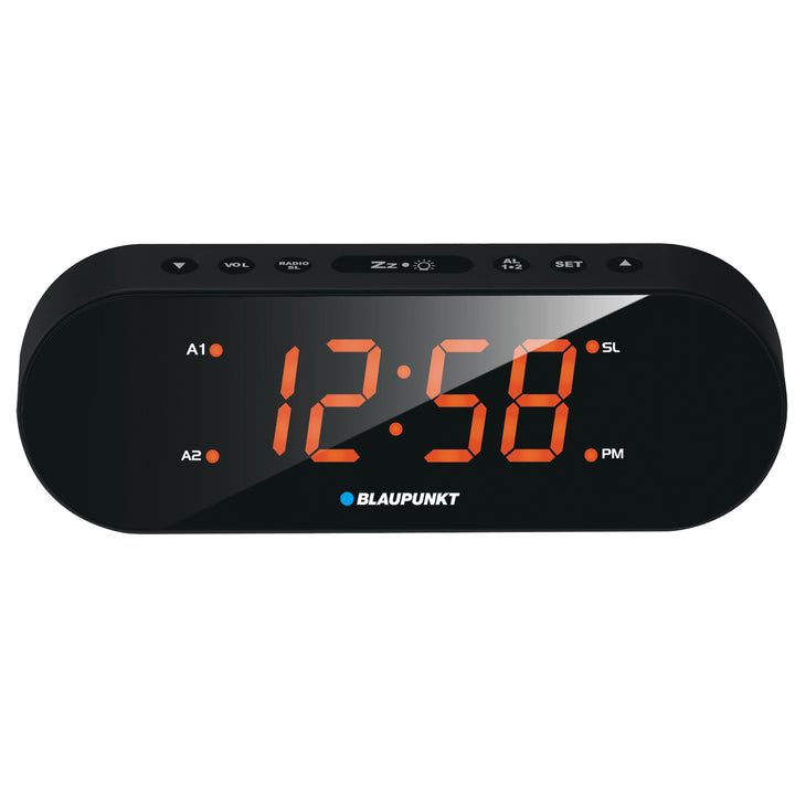 Blaupunkt CR6OR Radio FM PLL avec 10 stations préréglées Écran LED 1,85" Double alarme et fonction snooze